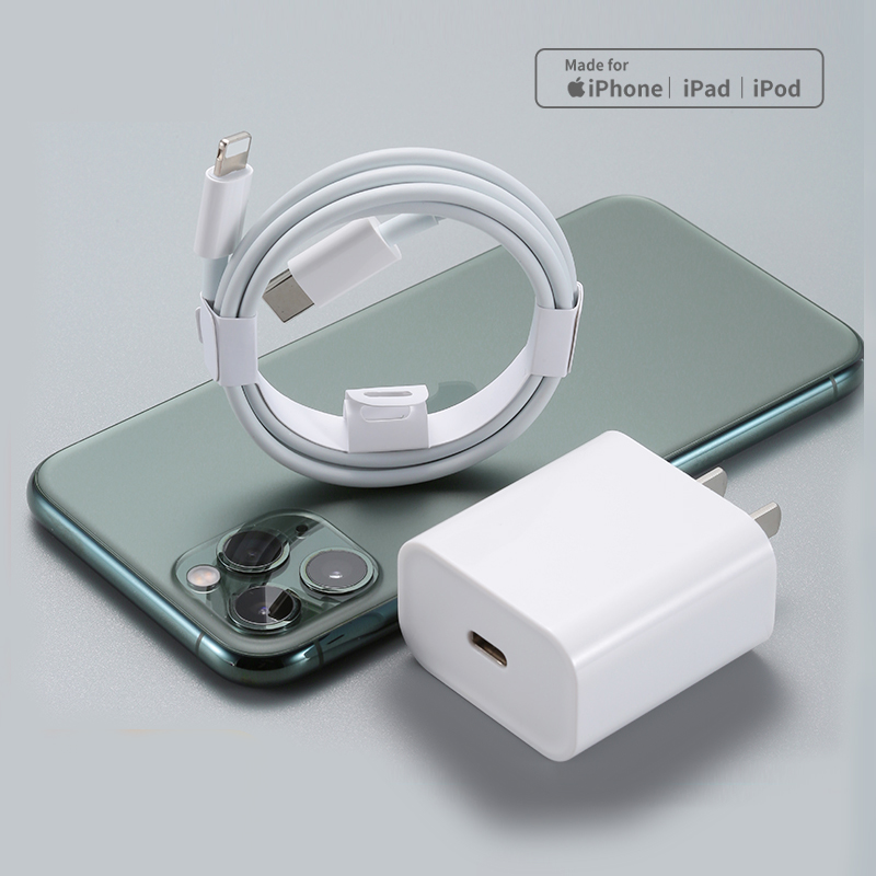 Bộ củ+cáp sạc nhanh 18W dùng cho ip 8 trở lên hoặc dòng máy hỗ trợ Type-c