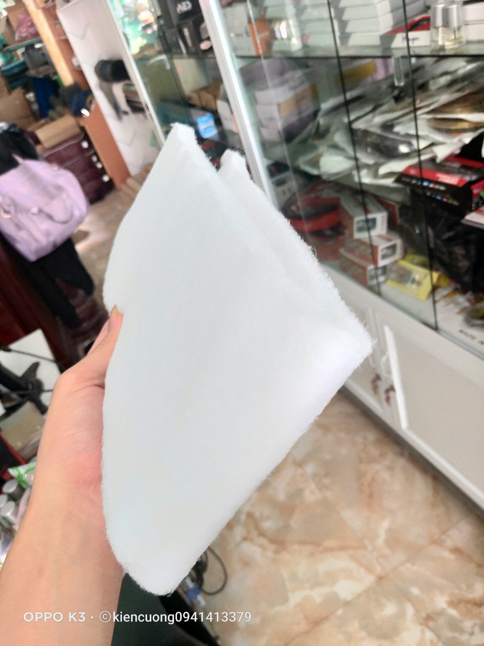 Xốp lọc Trắng Dài cho bể cá hồ cá