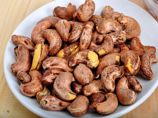 Hạt điều vỏ lụa rang muối (loại 1) túi zip 500gr