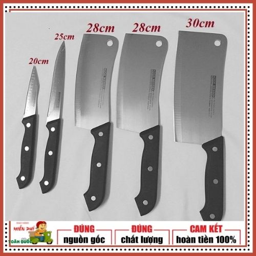 [HCM]BỘ DAO 5 MÓN MADE IN THÁI LAN KITCHEN KNIFE.