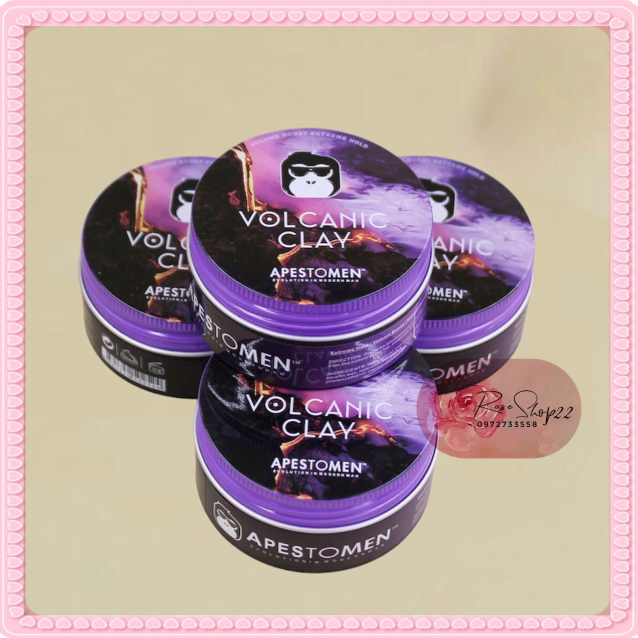 TOTAL - Volcanic Clay Volcanic Clay Combo + Ying Ku Ku + Combs