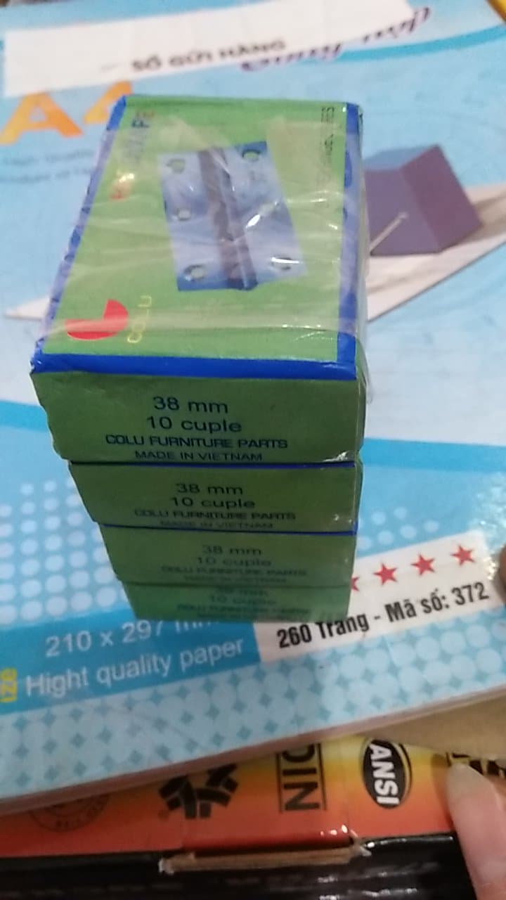 20 CHIẾC Bản lề lá inox 38mm ( 1 hộp )