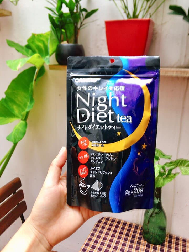 [HCM]Trà Giảm Cân Night Diet Tea Orihiro Nhật Bản ( Túi 20 gói)