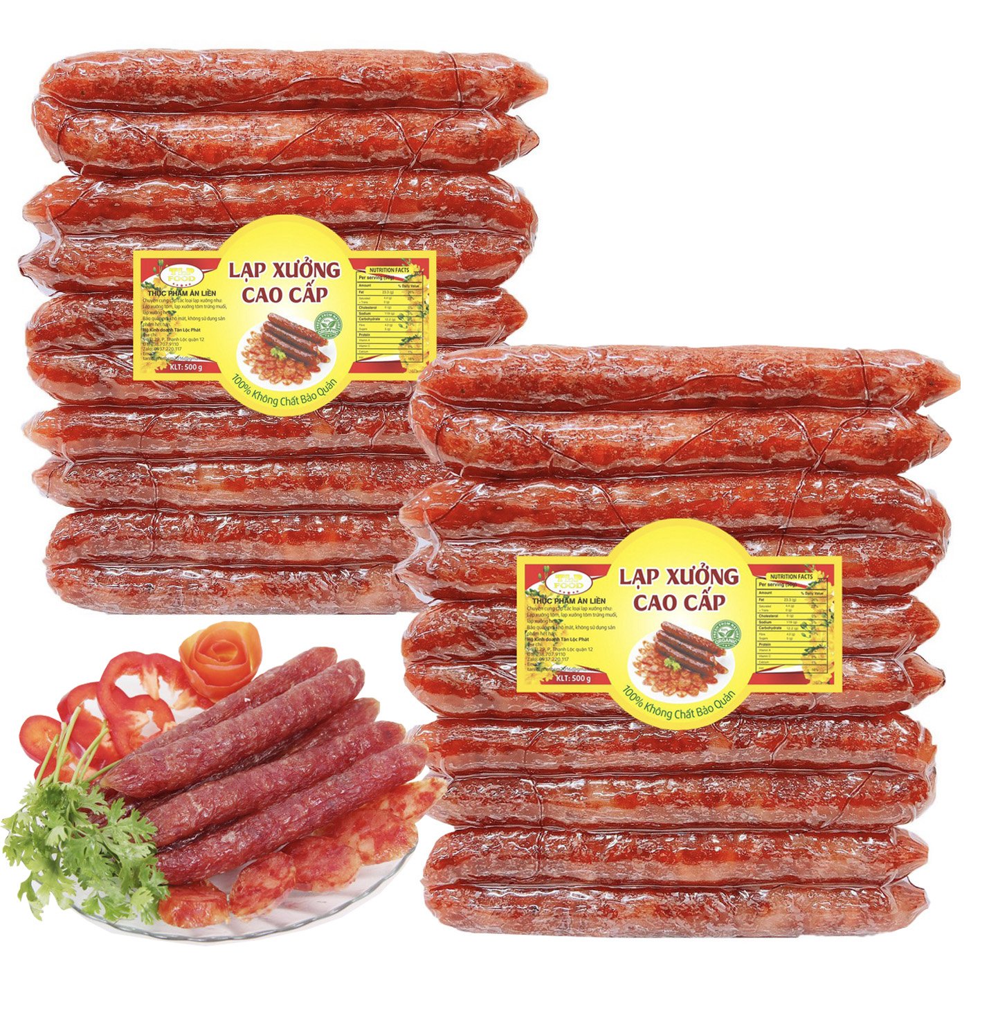 [HCM]1kg Lạp xưởng tôm