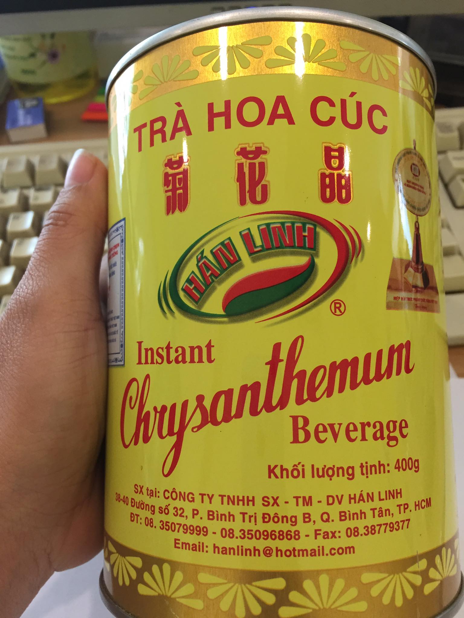 [HCM]Trà Hoa Cúc lợi sữa Hán Linh 400 gram