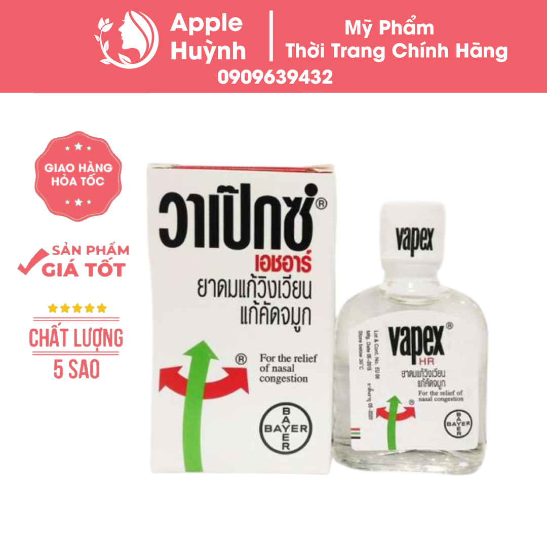 Dầu Nghẹt Mũi Nhức Đầu VAPEX THÁI LAN