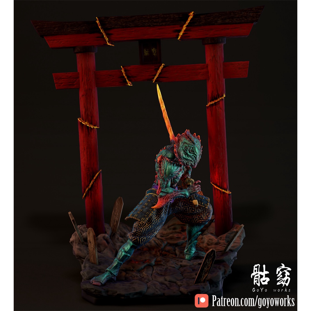 File in 3D Demon Samurai