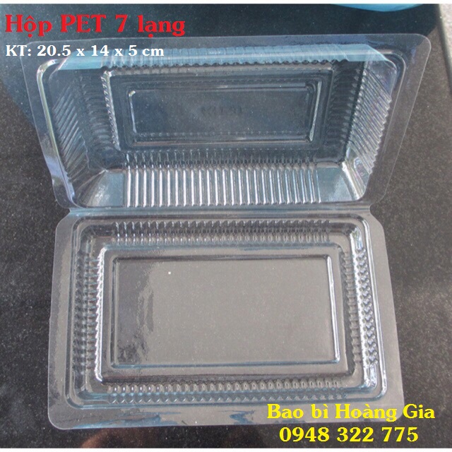 100 Hộp nhựa PET trong 7 lạng (TA06)