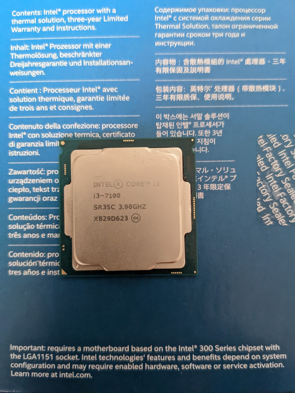 CPU INTEL CORE I3 7100 PC SOCKET 1151 ZIN BÓC MÁY