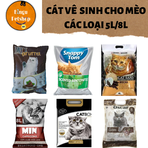 Cát vệ sinh cho mèo các loại 5L/8L | Bingu Petshop