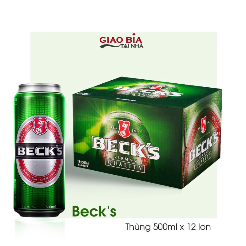 Bia Becks 500ml 12 Lon