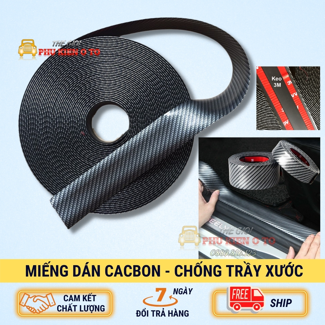 Miếng dán chống xước mạ cacbon cao cấp