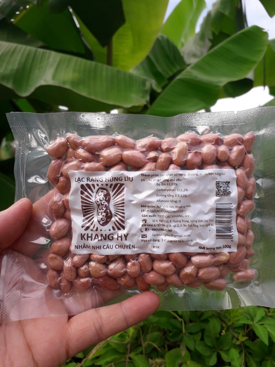 Lạc rang húng lìu Khang Hy 100g