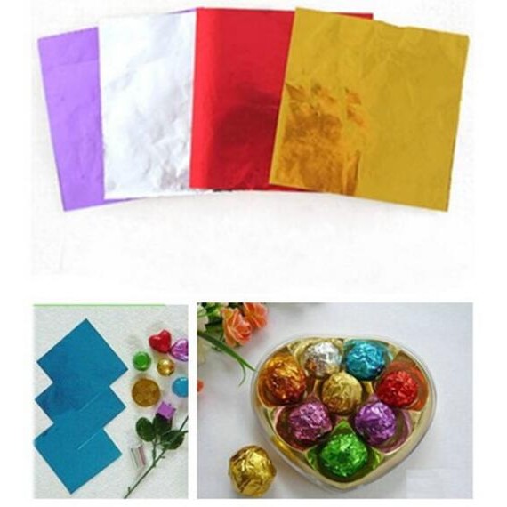 Giấy bạc gói socola 100 tờ ( 10*10cm) hàng loại 1