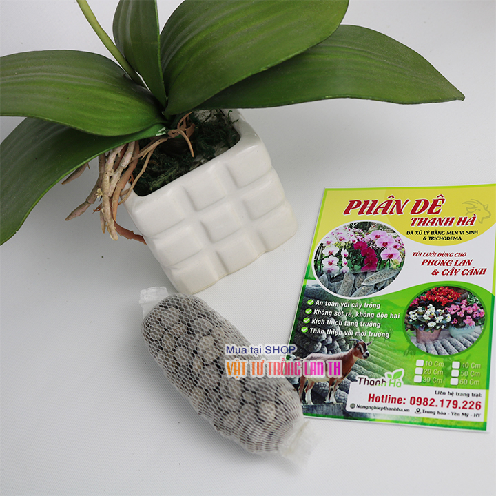 10 túi phân dê dài 10cm đã xử lý chuyên dùng cho Lan