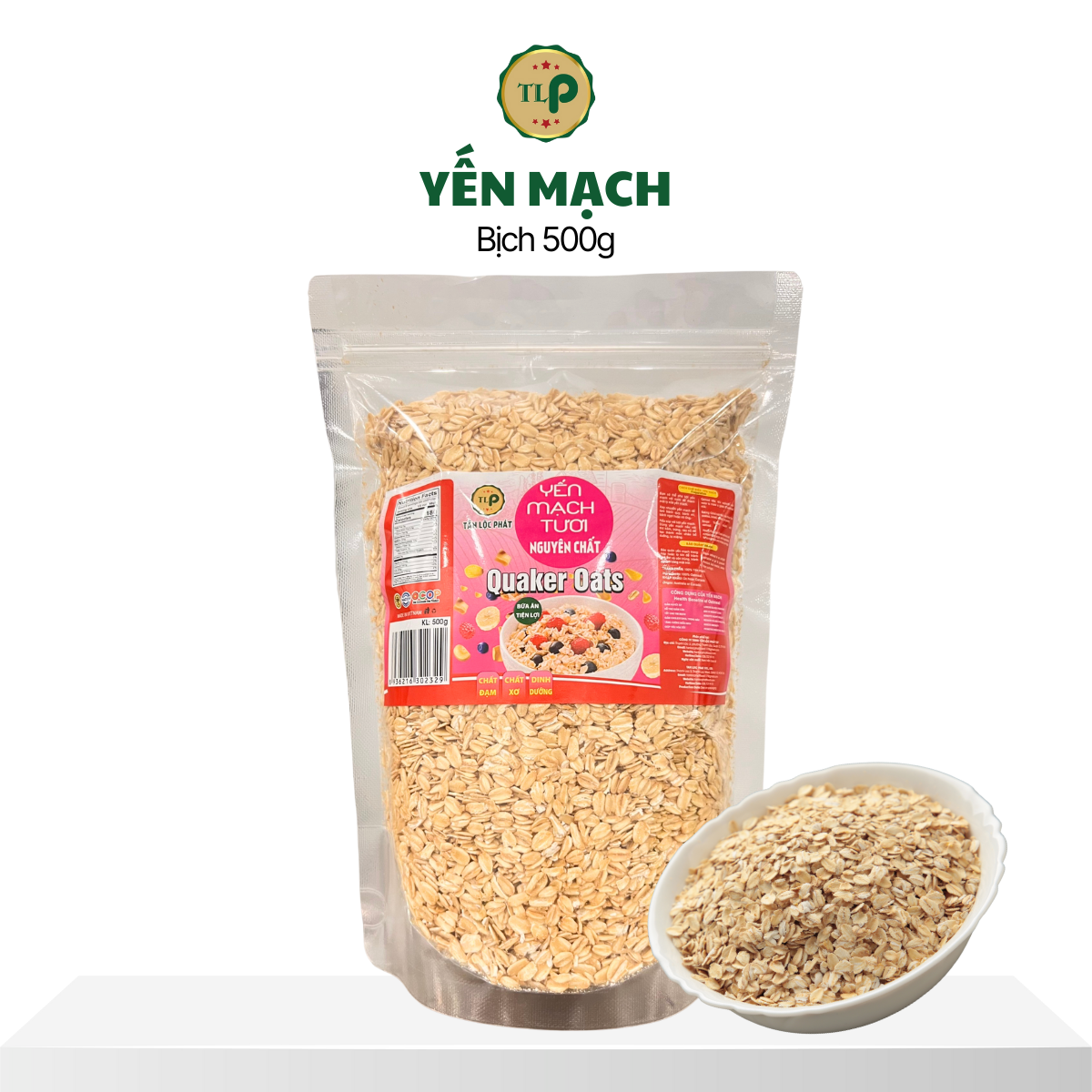Yến Mạch Cán Vỡ Tân Lộc Phát Bịch 500g
