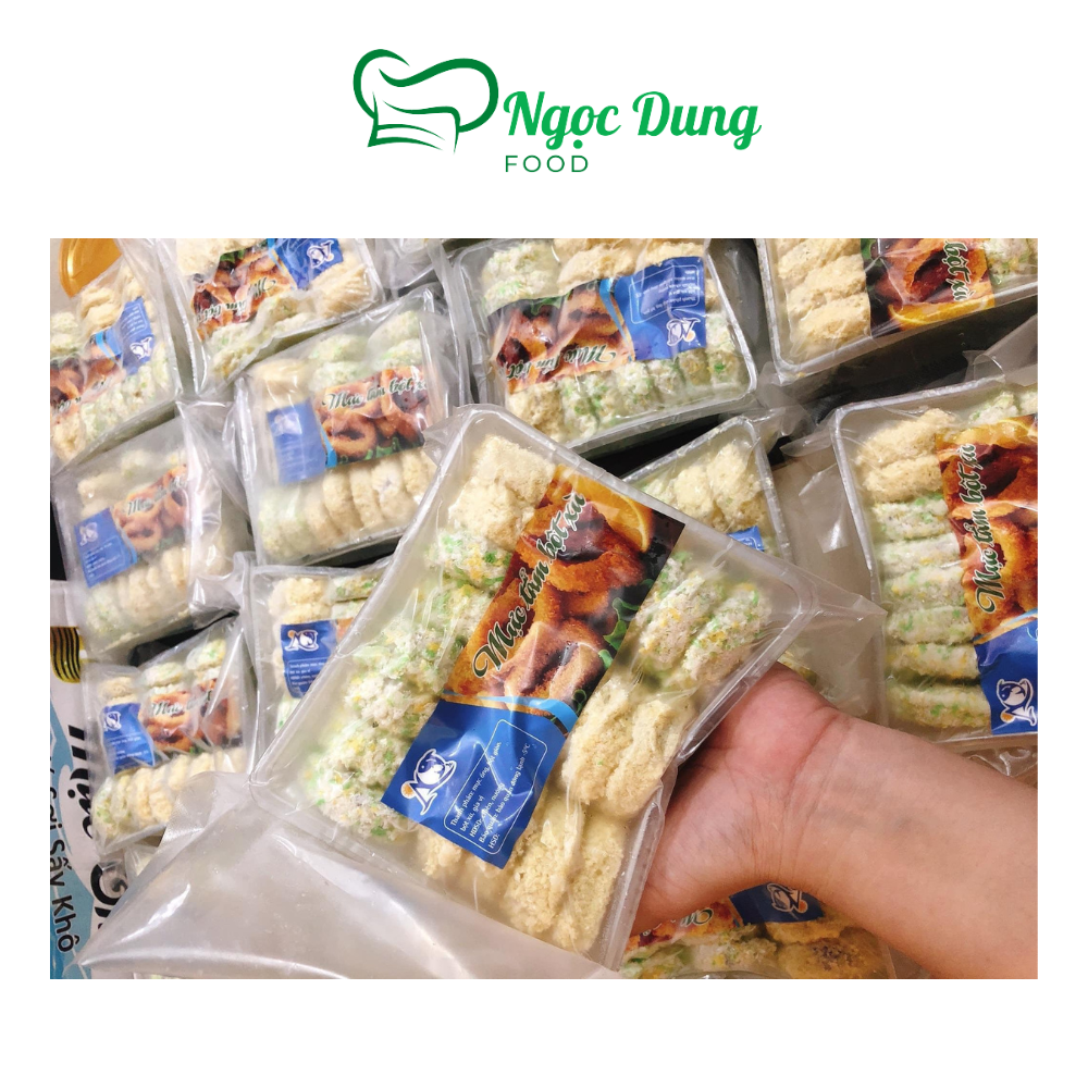 Mực tẩm bột chiên xù 250g 10 khoanh (giao tphcm)