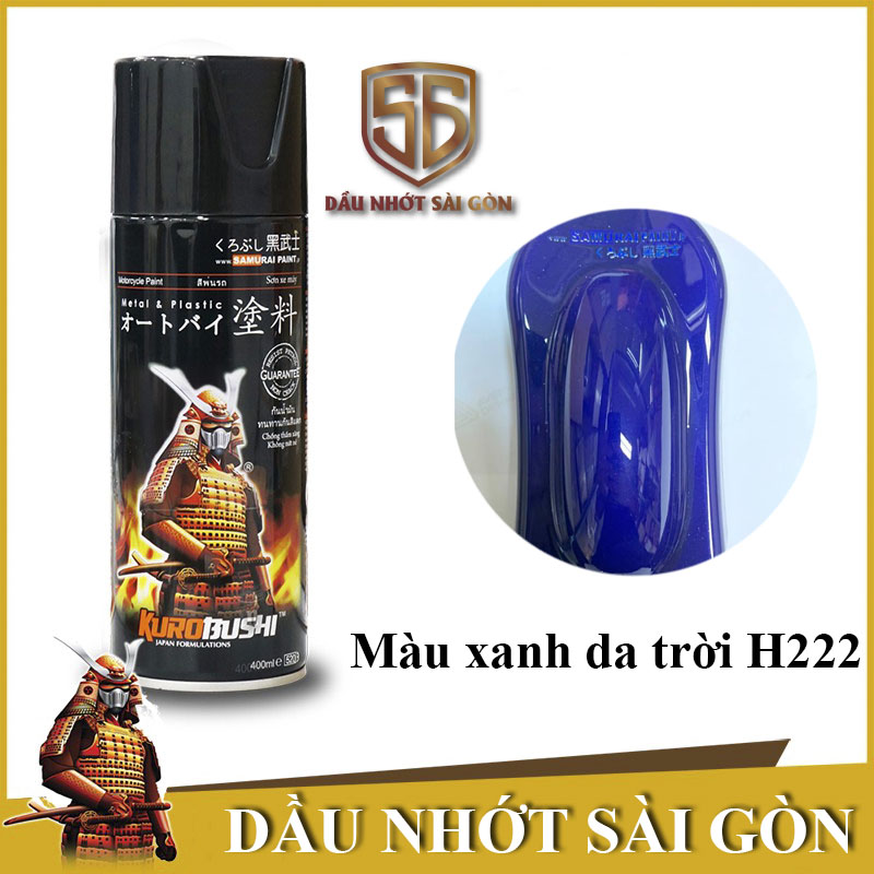 [HCM]Chai sơn màu xanh da trời Samurai H222 Paint