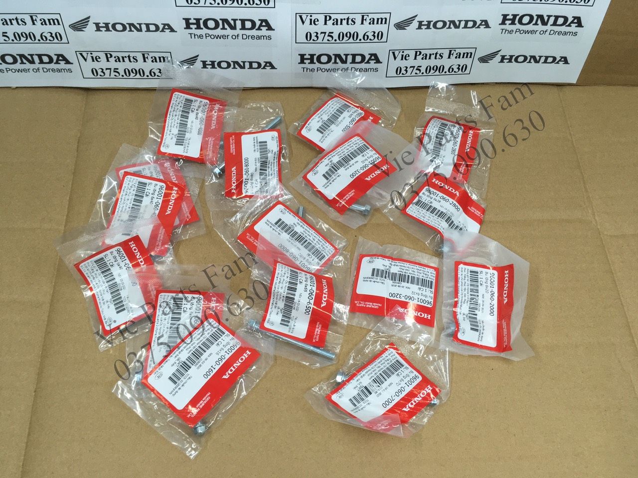 ỐC LỐC MÁY HONDA 6 LY DIN HONDA 100%