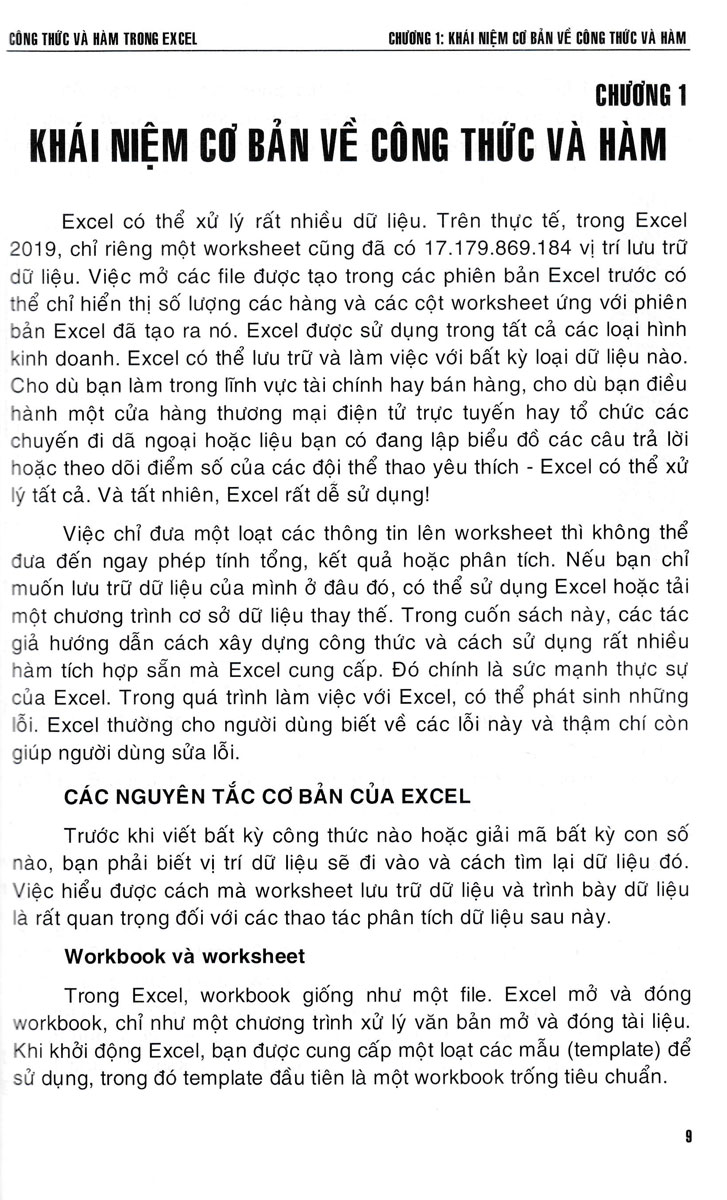 Sách - Công Thức Và Hàm Trong Excel (STK) - Newshop