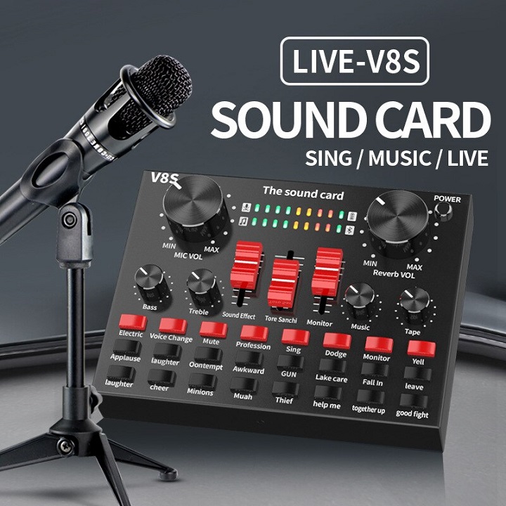 Sound Card Thu Âm V8