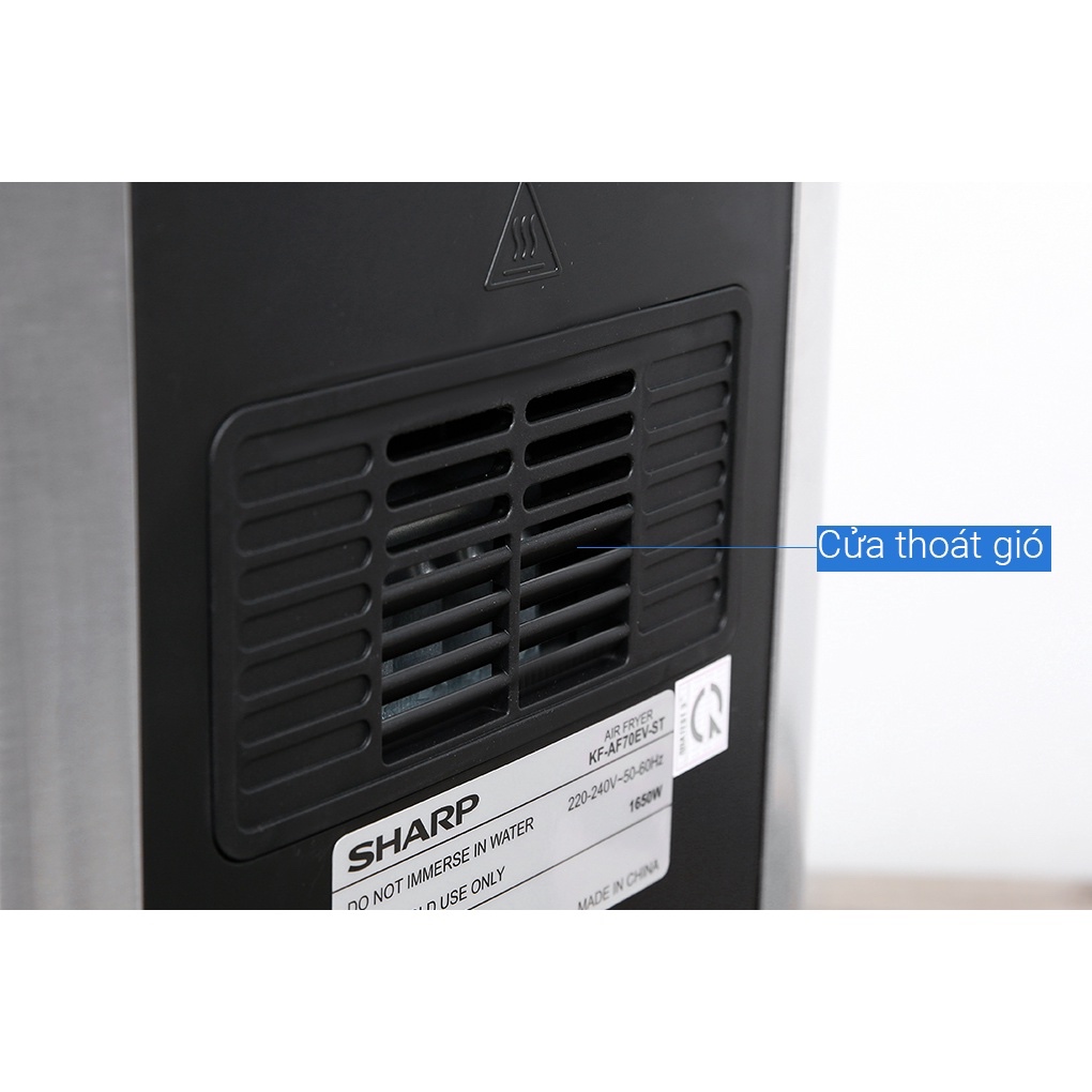 [Sharp AF70EV] Nồi chiên không dầu Sharp KF-AF70EV-ST 7 lít