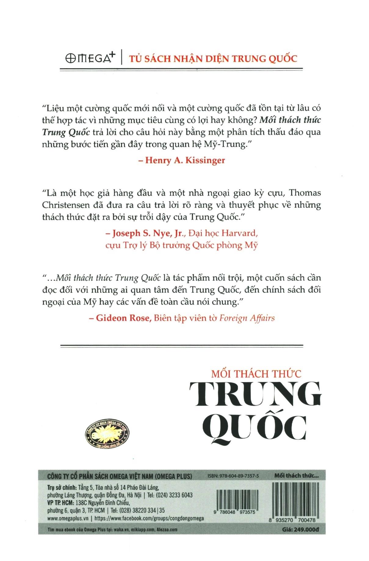 Sách - Mối thách thức Trung Quốc