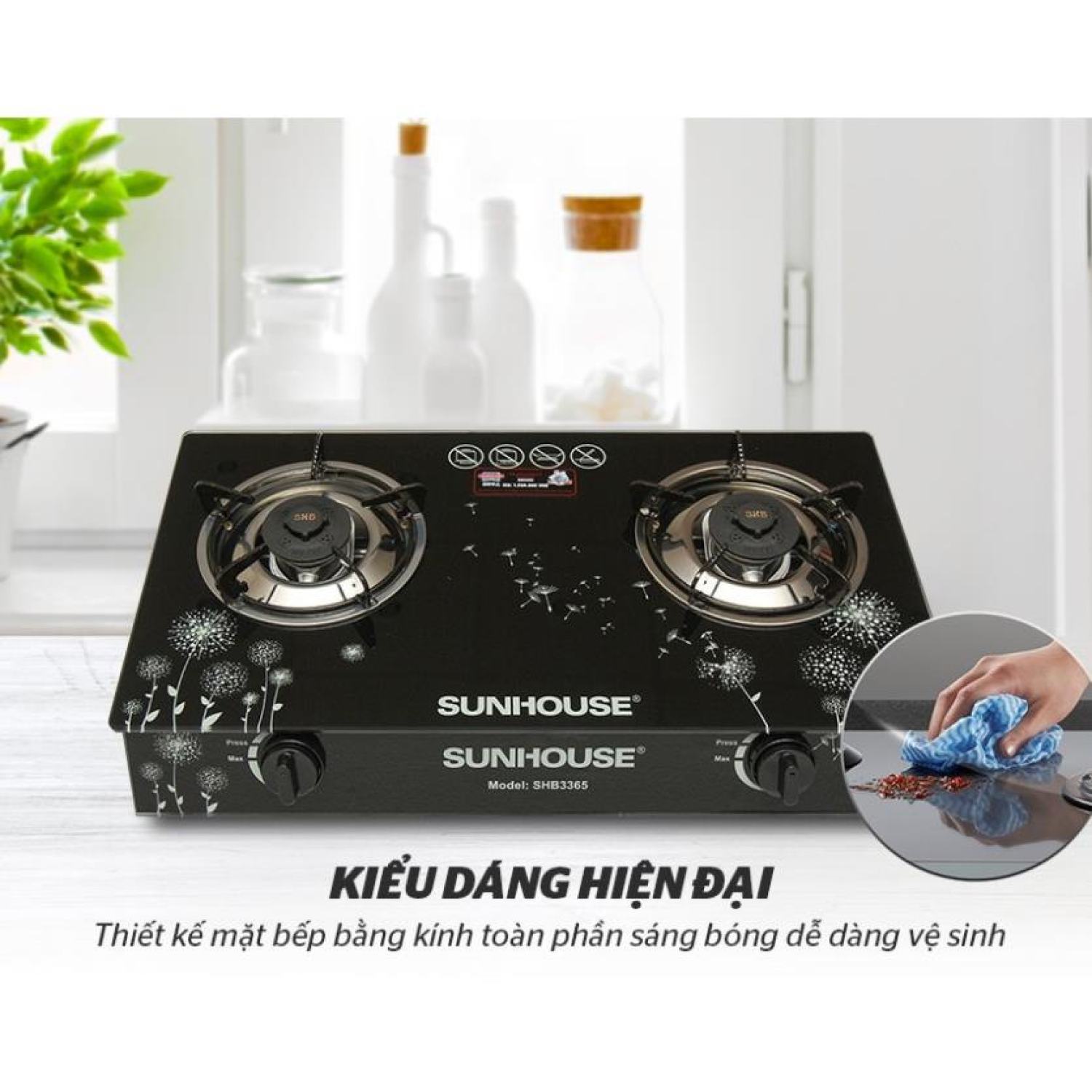Bếp ga đôi Sunhouse SHB3365