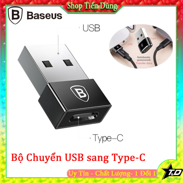 Bảng giá Đầu chuyển USB sang Type C Baseus chuyển đổi tốc độ cao 2.4A trên các loại Laptop Macbook LV119-B1 Phong Vũ