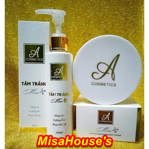 COMBO SUA TAM TRANG DA + KEM DUONG BODY MEM