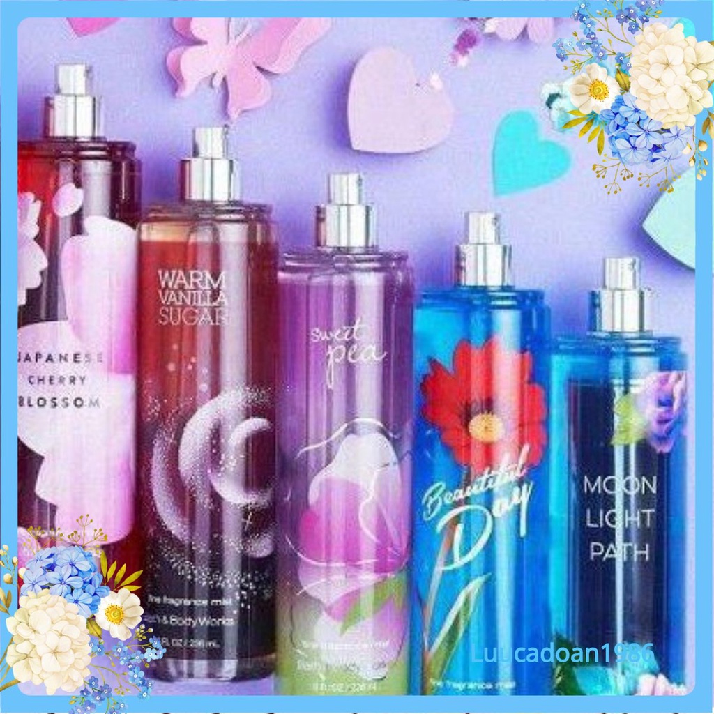Xịt thơm Body Mist Bath and body Works