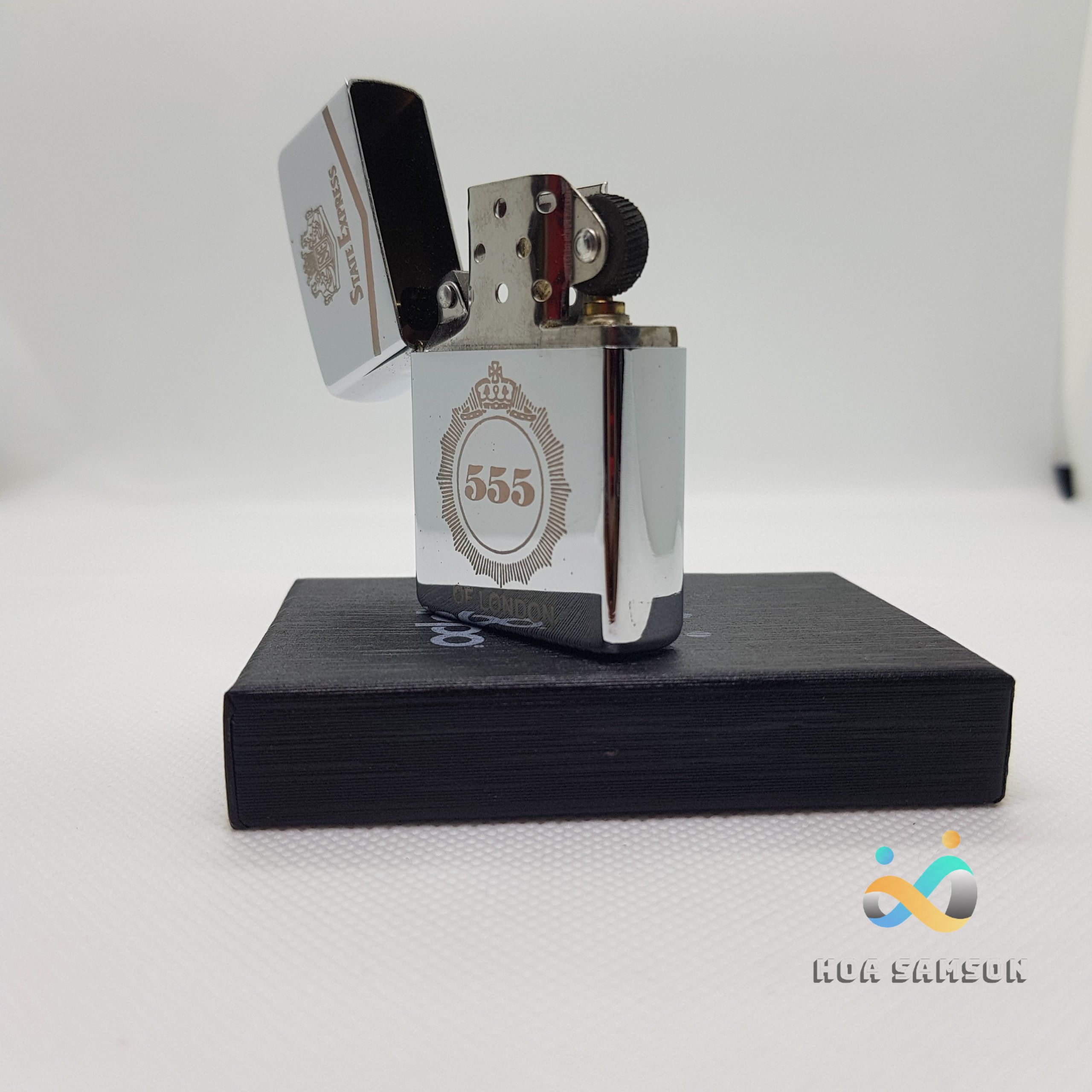 Bật Lửa Zippo Mỹ Bạc Chrome High Polished KHẮC BA SỐ C-15