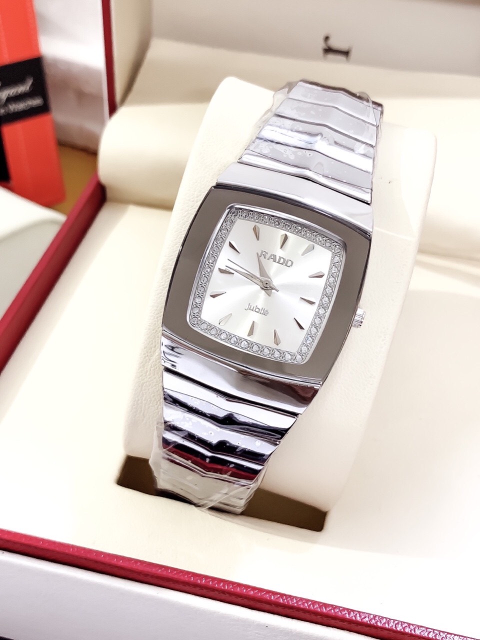 [HCM]Đồng Hồ Nam Vuông Dây Thép Size 36mm