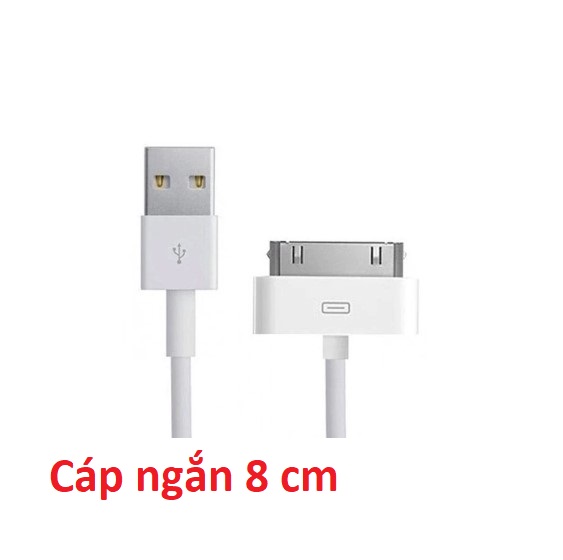 Cáp sạc iPhone 4/4S  2.1a  sạc nhanh siêu bền bỉ màu trắngb nhiều mẫu