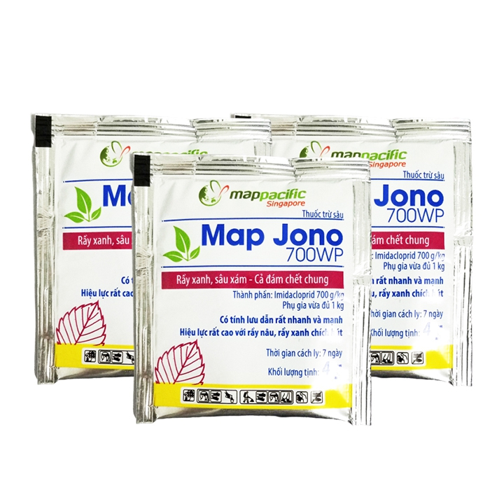 (3 GÓI) Map JONO TRỪ rầy, bọ chích hút, sâu xanh cho hoa hồng, hoa mai & cây cảnh (4g)