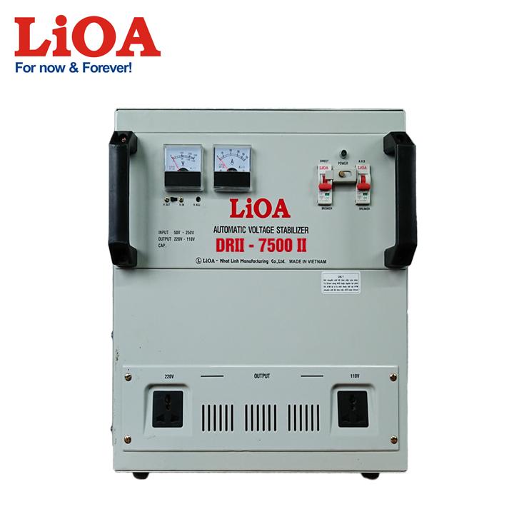 [Trả góp 0%] Ổn áp 1 pha LiOA DRII-7500II