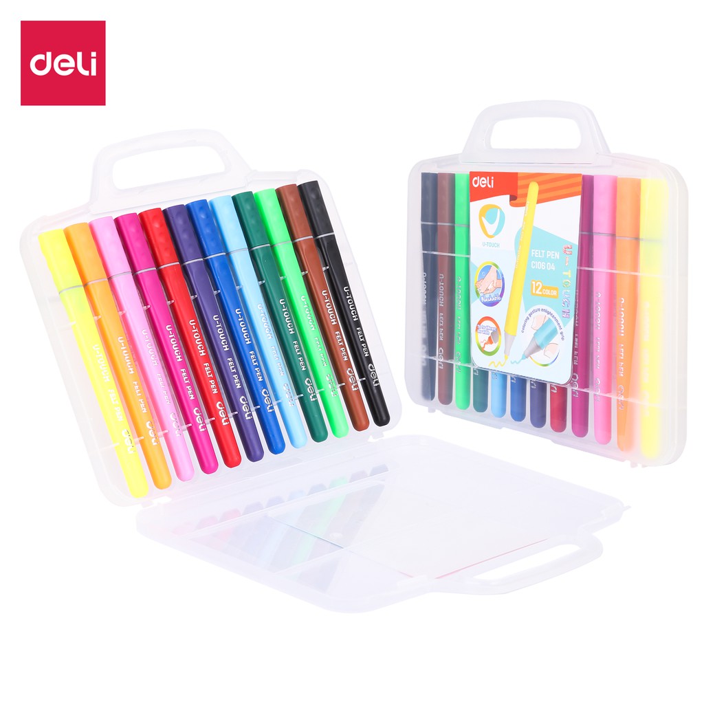 Hộp 12 bút màu nước u-touch deli - ec10604