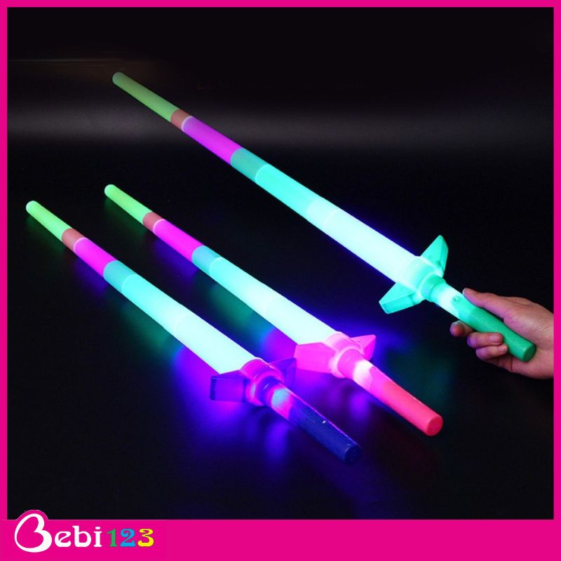 Kiếm đồ chơi gấp gọn có đèn phát sáng 68cm cho bé