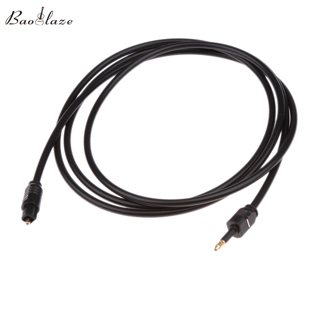 Baoblaze 3ft Toslink Optical Digital Audio Cable 3.5mm Lead