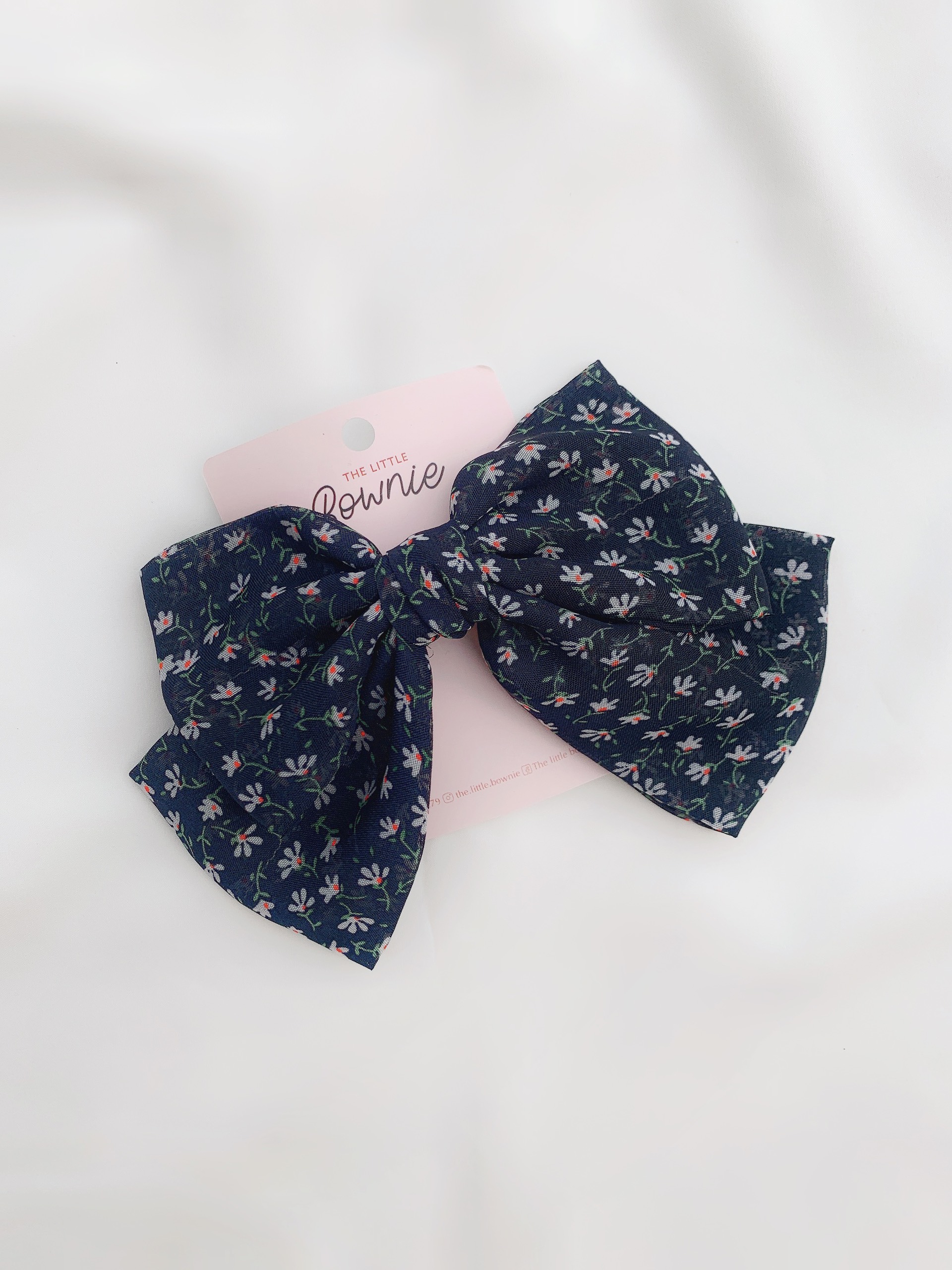 Kẹp nơ hoa 2 tầng Belle Ribbon của The little Bownie