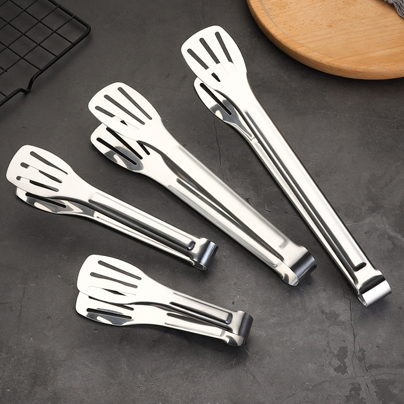 Dụng cụ kẹp gấp đồ nướng - gấp nước đá - gấp thức ăn inox chống dính