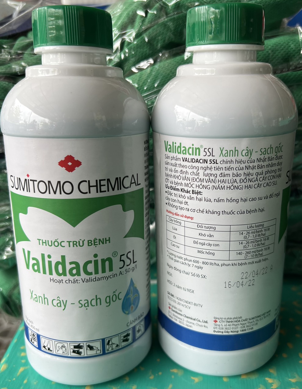 Thuốc trừ nấm hồng, đốm vằn Validacin 5SL (1chai 450ml)