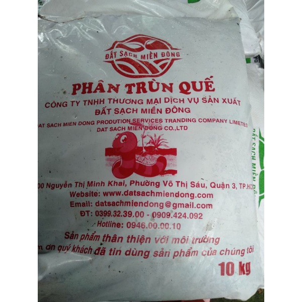 Phân trùn quế bao 10kg
