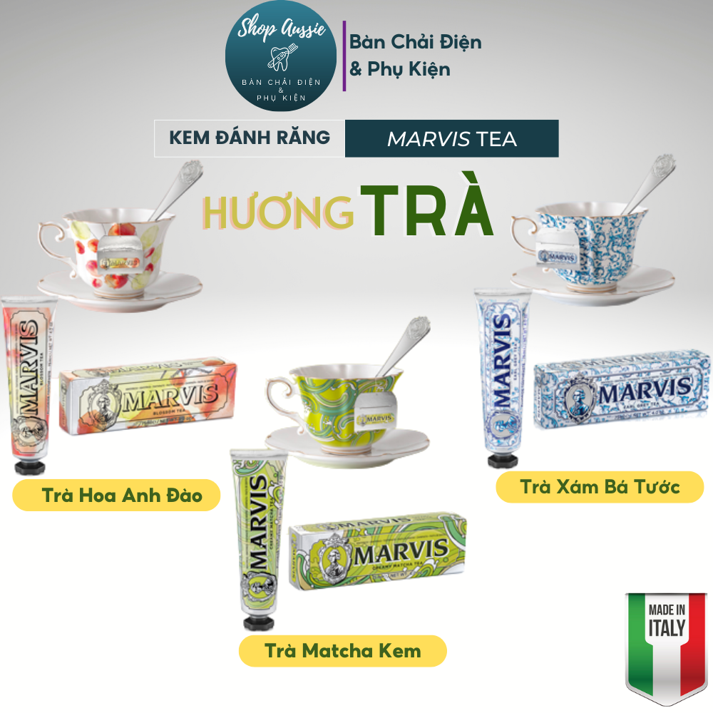 Kem Đánh Răng Ý Hương Trà Marvis Tea Collection 75ml