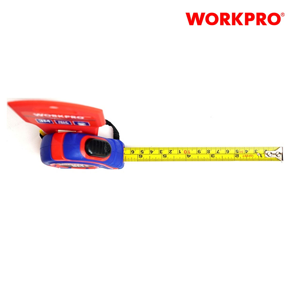 Self-locking steel ruler, size 5m x 19mm workpro-wp261006