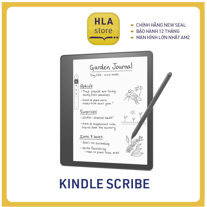 Máy đọc sách Kindle Scribe 16gb mới newseal