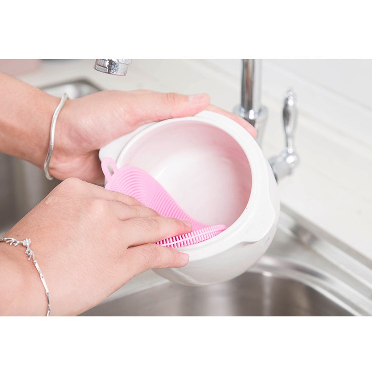 [HCM]Miếng Rửa Chén Silicon Tiện Dụng