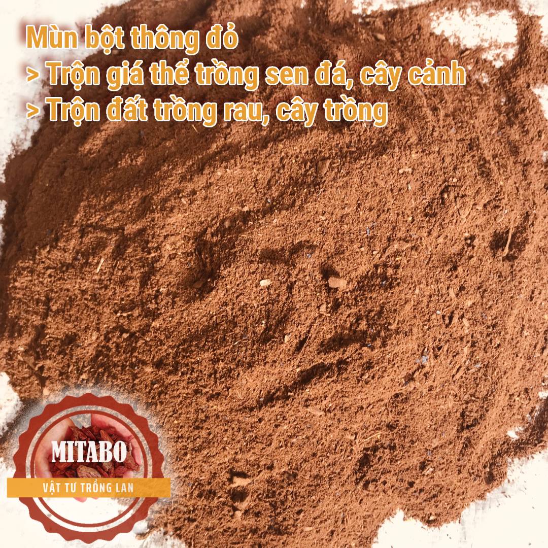 Combo 5kg Bột vụn vỏ thông đất trồng sen đá, cây cảnh Mitabo