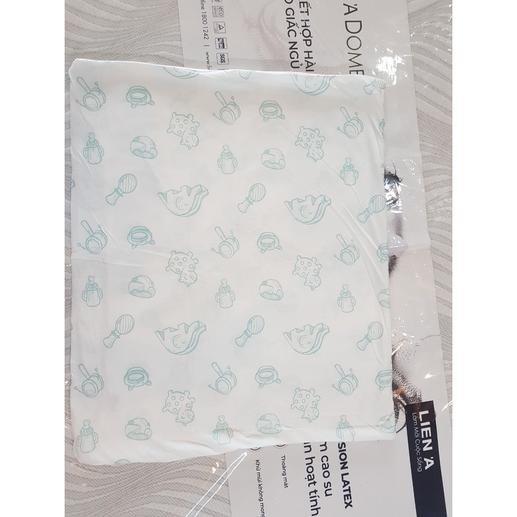 Áo Nệm Em Bé Liên Á PomPoms - Drap, Ga Cho Nệm Em Bé