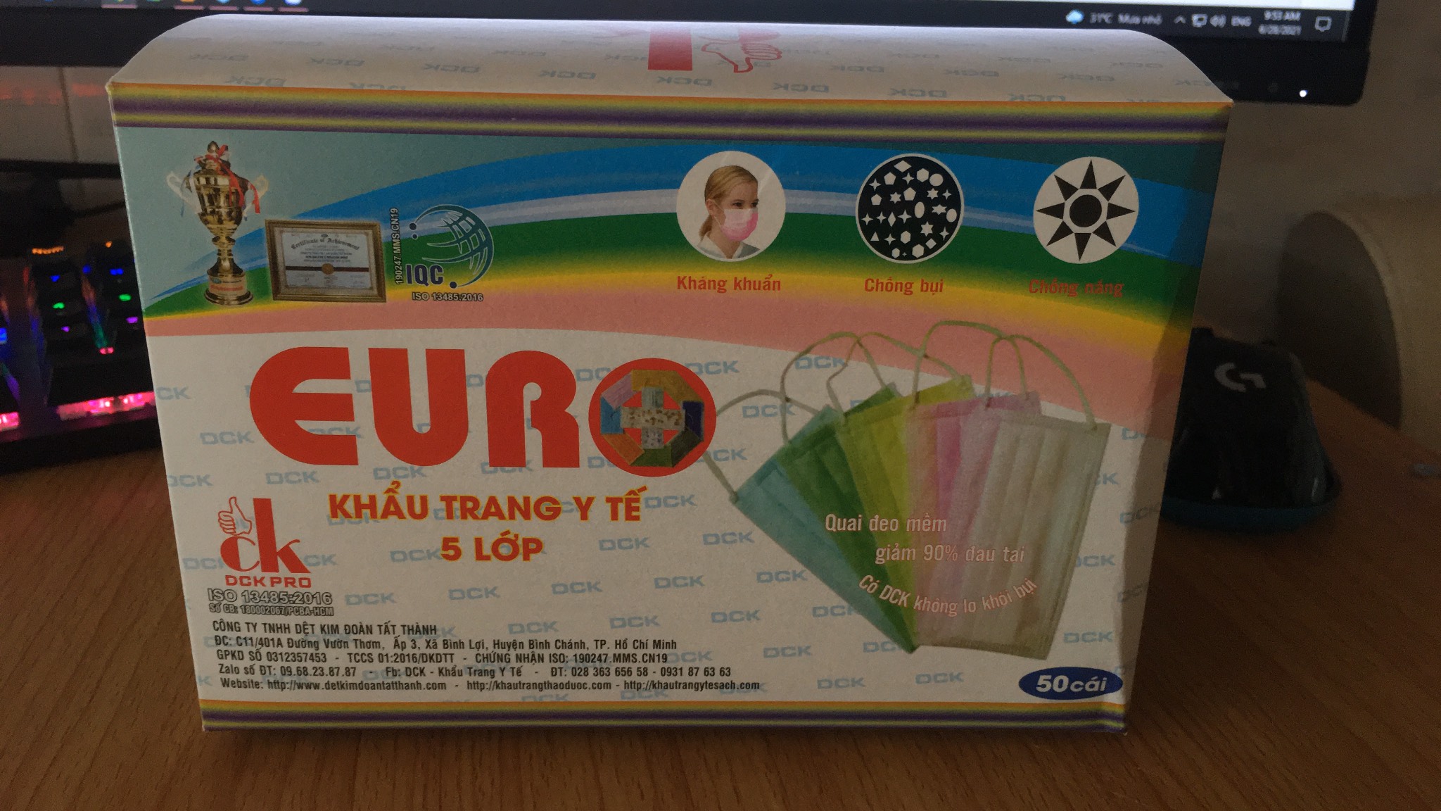 Khẩu Trang Y Tế Màu Trắng 5 Lớp